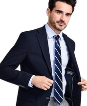 Michael Kors Mens Classic fit Sport Coat Blazer 42 L Navy Blue Solid Stretch
