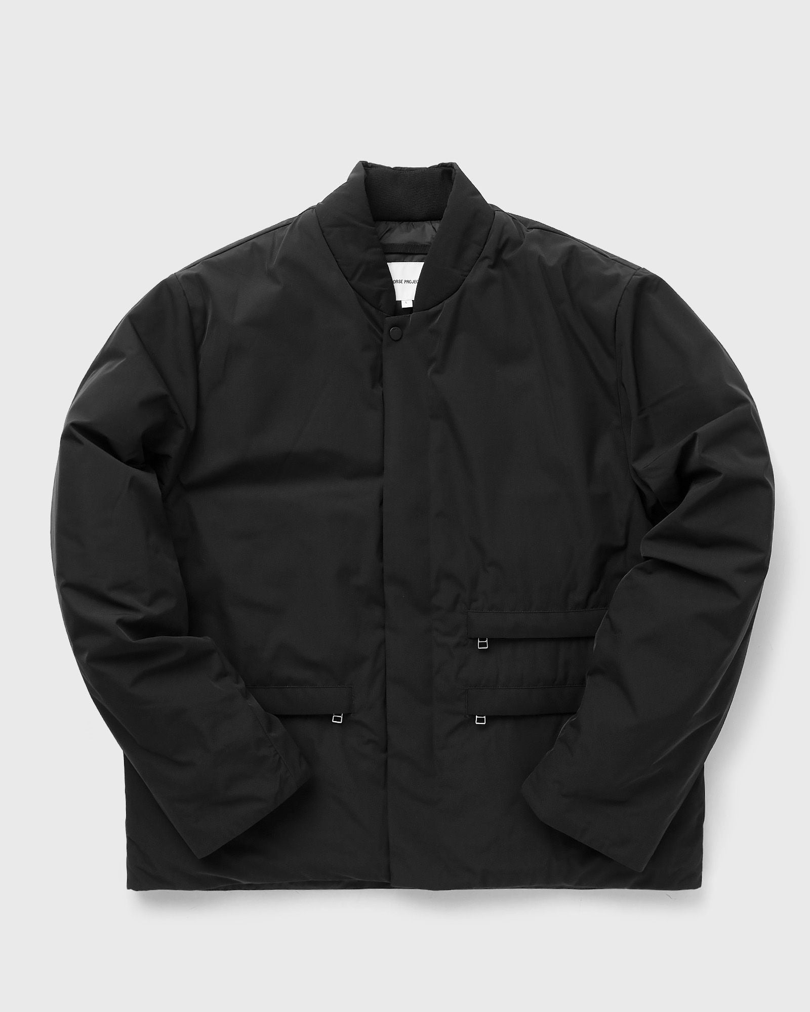 Norse Projects Mens Ryan Military Nylon Insulated Bomber Jacket Small Black