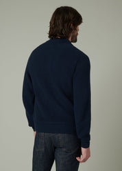 Joe's Jeans Mens Regular fit Collared Quarter Button Casual Sweater Medium Blue