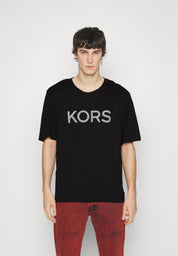Michael Kors Mens Checker T Shirt 2XL XXL Black