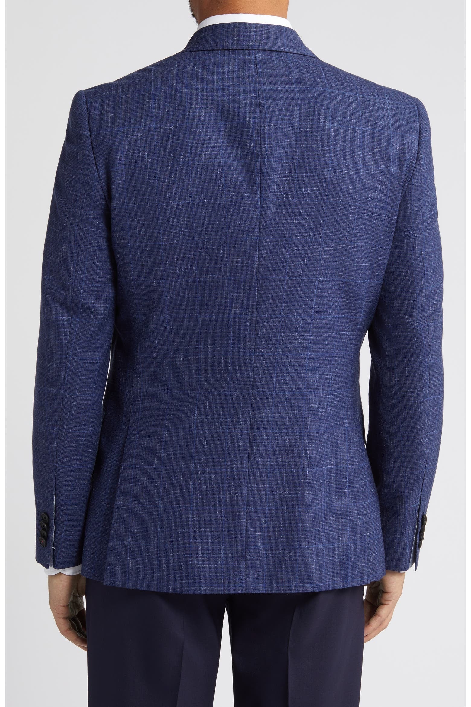 Ted Baker Mens Slim fit Mélange  Sport Coat Blazer 38 R Blue Solid