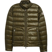 Moncler Mens Acorus Down Jacket Coat Size 4 / Large Olive Green