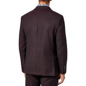 Tallia Mens Classic-Fit Wool Suit Jacket Wine 38R