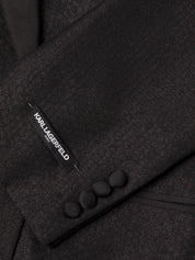 Karl Lagerfeld Mens Modern fit Double Breasted Tuxedo Suit 40 S / 33 W Black