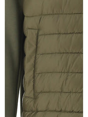 Herno Mens Ultralight Mixed Media Puffer Down Jacket EU 48 US 38 Military Green
