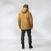 Fjallraven Mens Skogs Padded Jacket Coat Hooded Buckwheat Brown XXL