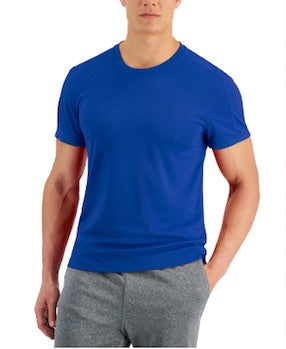 ID Ideology Mens Birdseye Training T Shirt Blue Large