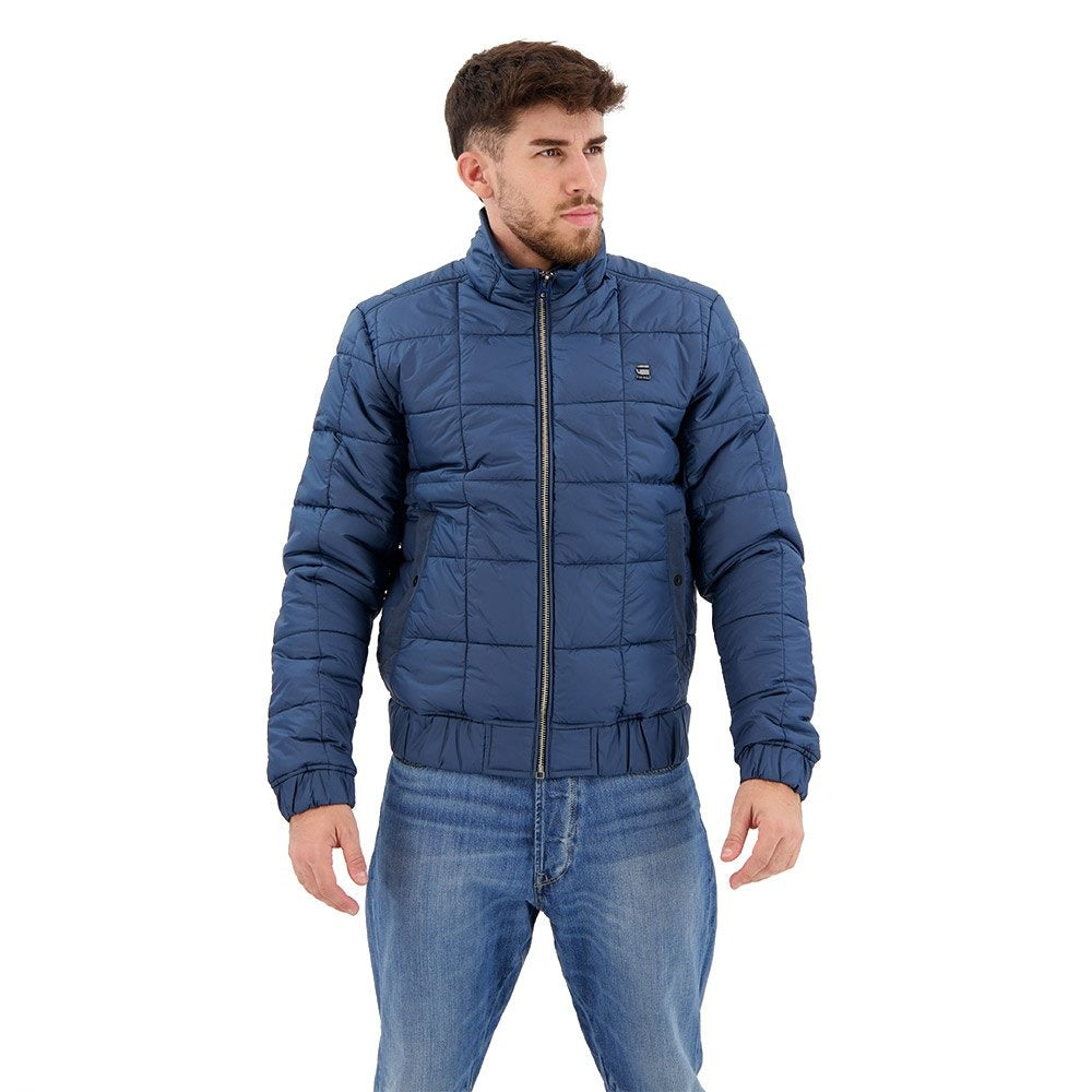 G-star Raw Mens Meefic Quilted Jacket Small Luna Blue