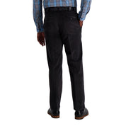 Haggar Mens Classic fit Dress Corduroy Pants 34 / 30 Brown Solid