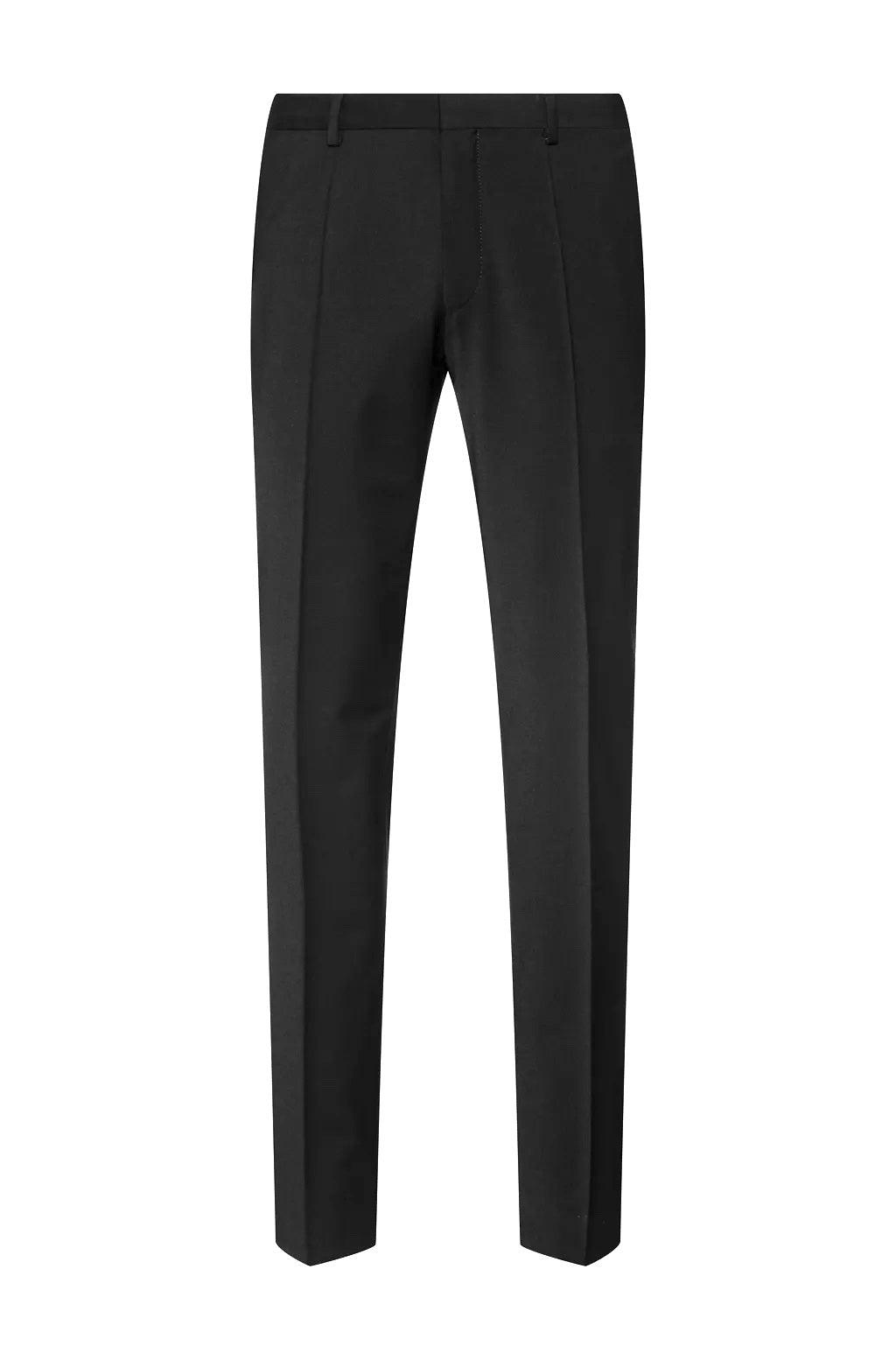Hugo Boss Mens Extra-Slim fit Dress Pants 36 / 32 Black Solid Stretch