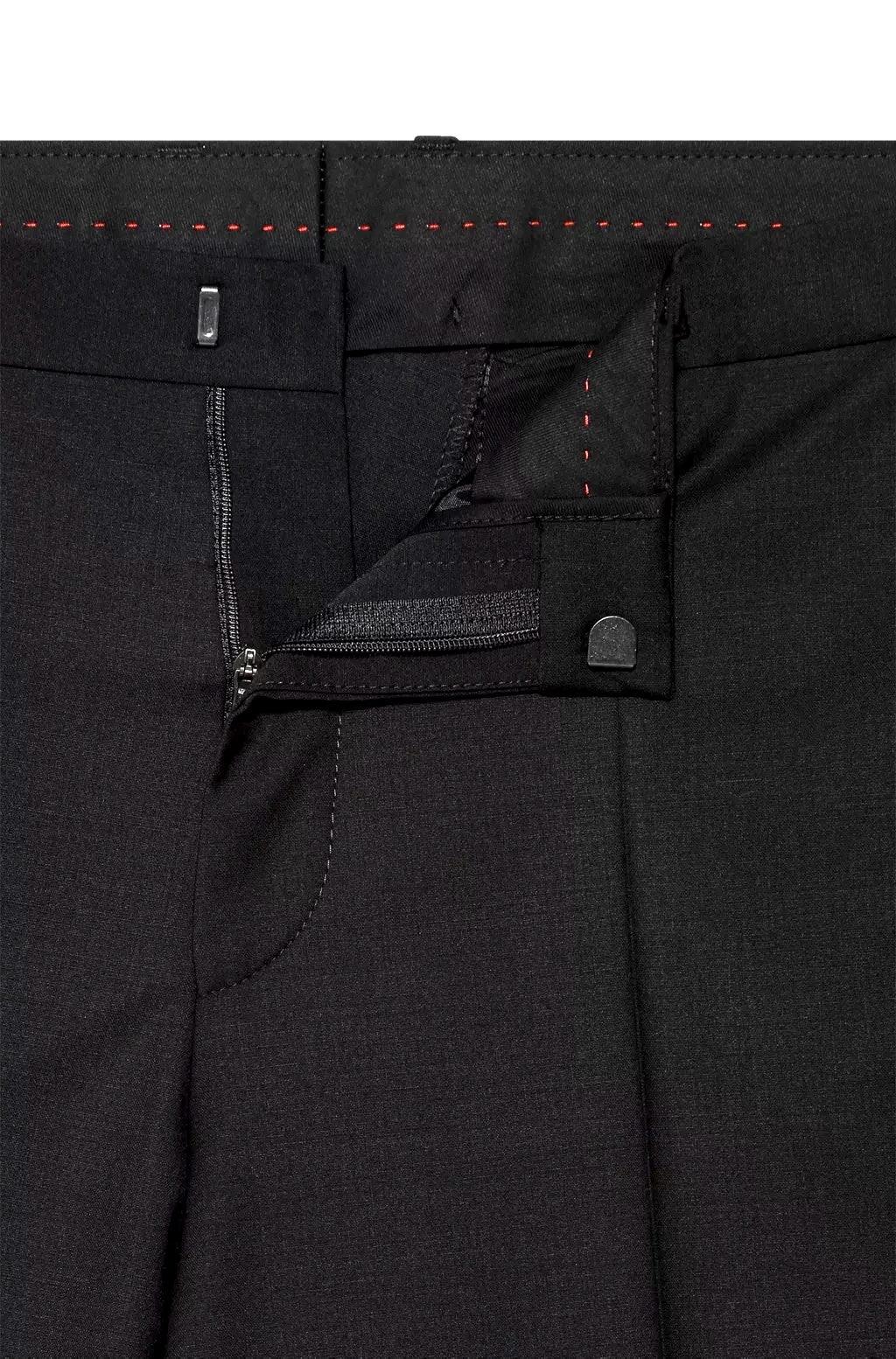 Hugo Boss Mens Extra-Slim fit Dress Pants 36 / 32 Black Solid Stretch –  Bristol Apparel Co
