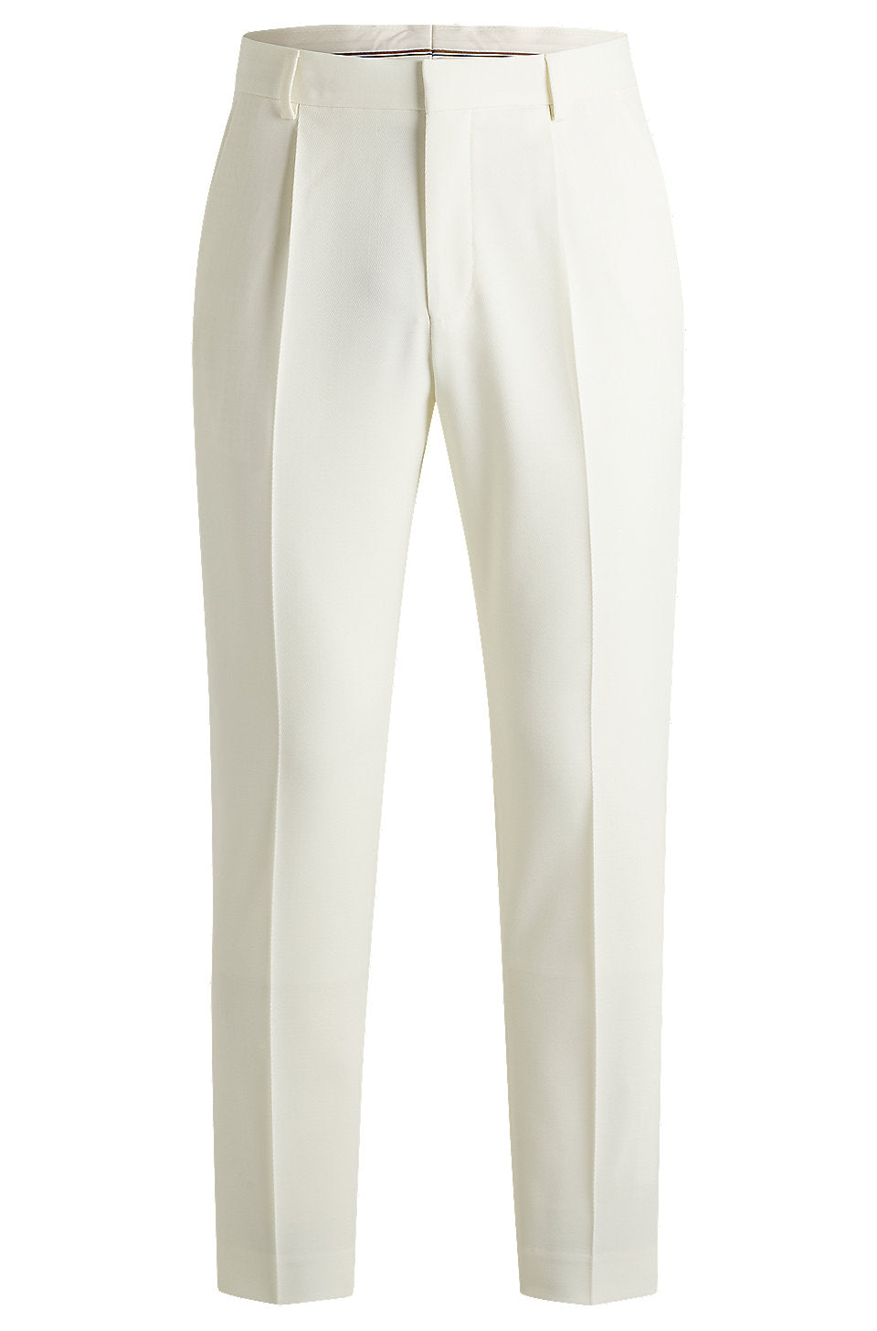 Hugo Boss Mens Relaxed fit Dress Pants 34 / 32 Beige Solid