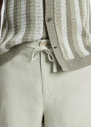 Vince Mens Classic fit Casual Lightweight Hemp Shorts XL Green