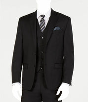 Lauren Ralph Lauren Mens Classic fit Suit Jacket Blazer 44 L Black Solid