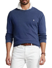 Polo Ralph Lauren Men's Cotton Terry Crewneck Sweatshirt Blue Small