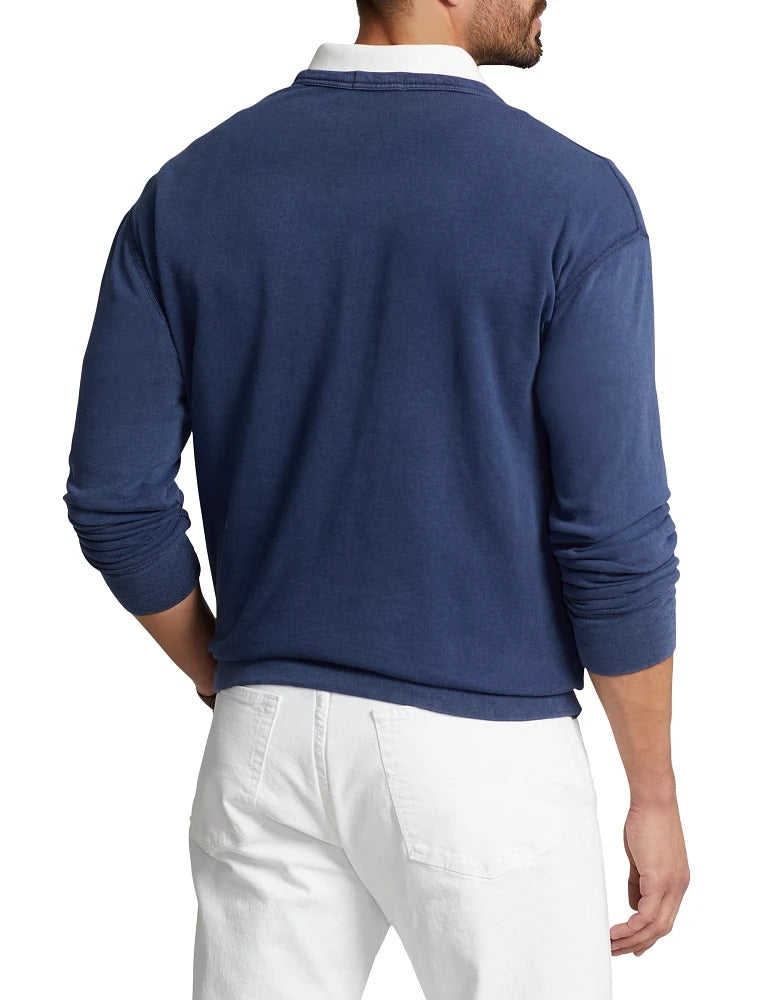 Polo Ralph Lauren Men's Cotton Terry Crewneck Sweatshirt Blue Small