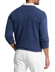 Polo Ralph Lauren Men's Cotton Terry Crewneck Sweatshirt Blue Small