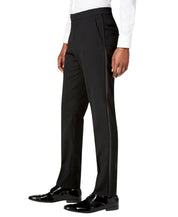 Tommy Hilfiger Mens Modern fit Wool Tuxedo Pants 34 / 29 Black Solid