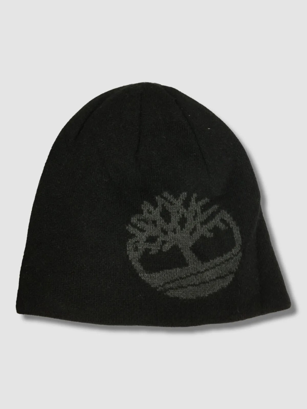 Timberland Men's Reversible Logo Beanie Black Osfa Reg