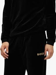 Hugo Boss Mens Velour Jogger Sweatpants XL Black