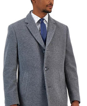 Nautica Men's Barge Classic Fit Wool Cashmere Overcoat Coat 42 S Grey