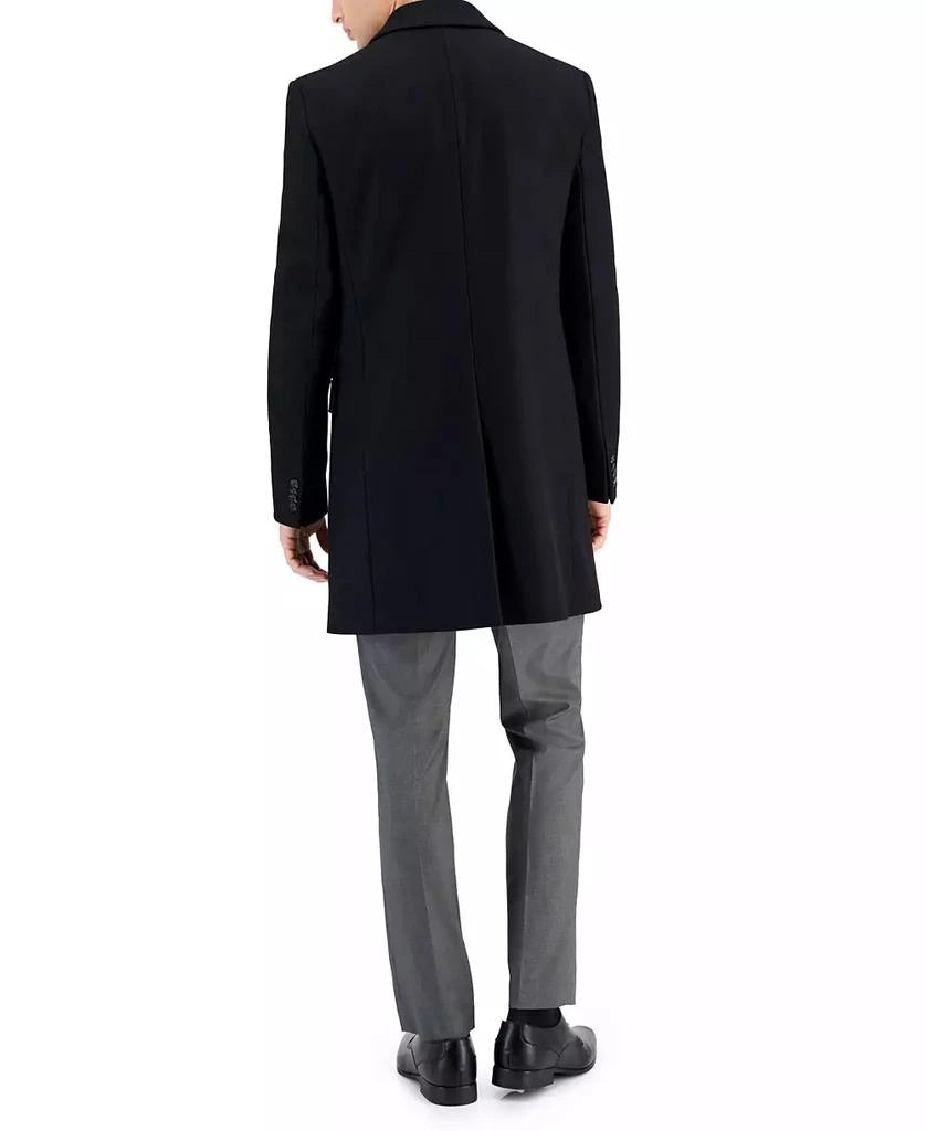 Hugo Boss Mens Slim fit Migor Overcoat Coat 42 R Black Wool Cashmere Blend