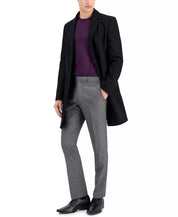 Hugo Boss Mens Slim fit Migor Overcoat Coat 42 R Black Wool Cashmere Blend