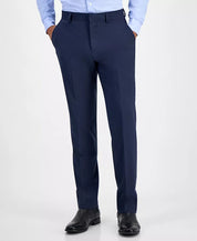 Hugo Boss Mens Modern fit Wool Dress Pants 42 / 30 Navy Blue Solid Stretch