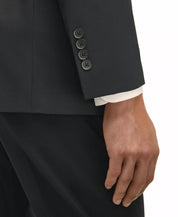 Brooks Brothers Mens Regular fit Suit Jacket Blazer 46 L Black Solid Stretch