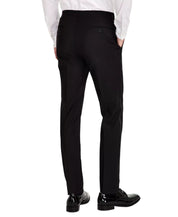 Calvin Klein Mens Slim fit Wool Tuxedo Pants 40 / 30 Black Solid
