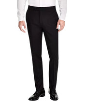 Calvin Klein Mens Slim fit Wool Tuxedo Pants 30 / 32 Black Solid