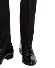 Calvin Klein Mens Slim fit Wool Tuxedo Pants 36 / 30 Black Solid