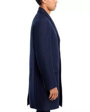HUGO BOSS Migor Wool & Cashmere Extra Slim Fit Topcoat Overcoat 44R Navy Blue