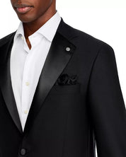 Hart Schaffner Marx Mens Regular fit Wool Tuxedo Jacket Blazer 42 R Black Solid