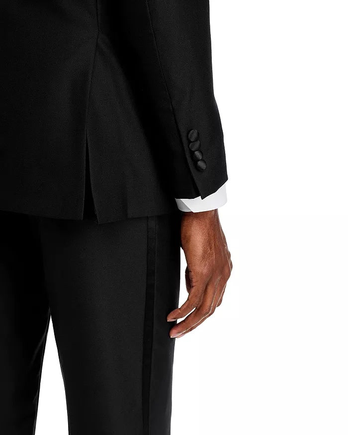 Hart Schaffner Marx Mens Regular fit Wool Tuxedo Jacket Blazer 42 R Black Solid
