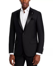 Hart Schaffner Marx Mens Regular fit Wool Tuxedo Jacket Blazer 42 R Black Solid