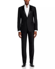 Hart Schaffner Marx Mens Regular fit 2 Piece Tuxedo Suit 46 L / 40 Waist Black