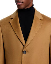 Cardinal Of Canada Mens St. Pierre PURE Cashmere Topcoat Overcoat 40R Camel