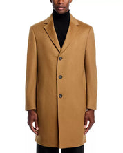 Cardinal Of Canada Mens St. Pierre PURE Cashmere Topcoat Overcoat 40R Camel