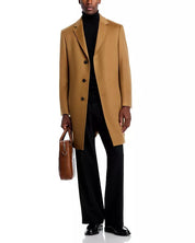 Cardinal Of Canada Mens St. Pierre PURE Cashmere Topcoat Overcoat 40R Camel