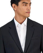 Hugo Boss Mens Modern fit Wool Suit Jacket Blazer 38 R Black Solid Stretch