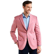 Nautica Mens Modern fit Sport Coat Blazer 46 R Pink Plaid