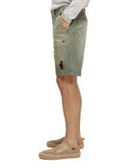 Scotch & Soda De Fave Garment-dyed Twill Shorts Size 36 Grey