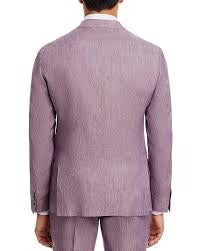 Robert Graham Delave Linen Slim Fit Suit Jacket Sport Coat 40R Purple