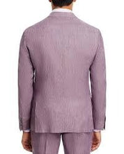 Robert Graham Delave Linen Slim Fit Suit Jacket Sport Coat 48R Purple