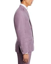 Robert Graham Delave Linen Slim Fit Suit Jacket Sport Coat 44R Purple