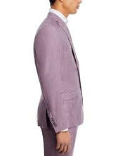 Robert Graham Delave Linen Slim Fit Suit Jacket Sport Coat 48R Purple