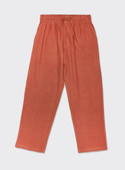 Kardo VIKRAM Drawstring Elastic Waist Over Sized Trousers Pants XXL Burnt Orange