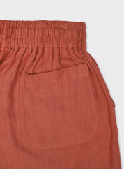 Kardo VIKRAM Drawstring Elastic Waist Over Sized Trousers Pants XXL Burnt Orange