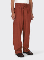 Kardo VIKRAM Drawstring Elastic Waist Over Sized Trousers Pants XXL Burnt Orange